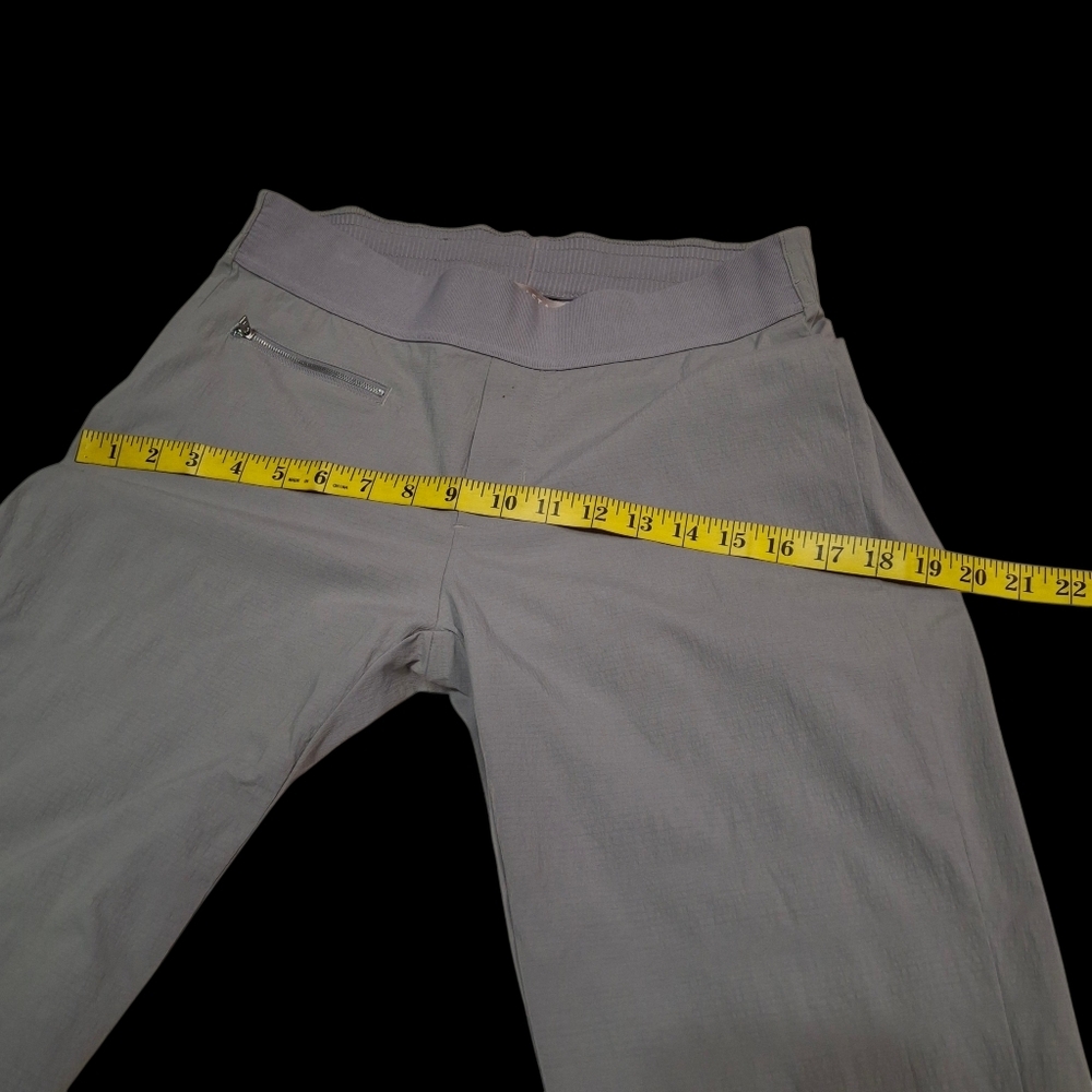 Athleta Mod Trekkie Crop Pants 291743-01 Gray Nylon Zipper Ankle   Women Size 8 - Picture 11 of 16